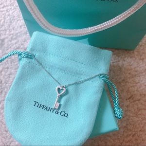 Tiffany heart key necklace